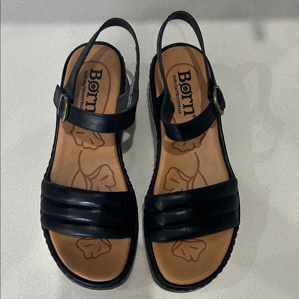 Born Black Women's Sandals- Size 8M - Picture 2 of 5